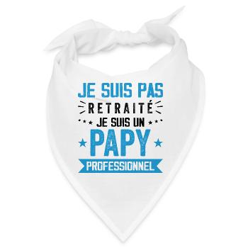 Nicht Retreat Opa Professional Opa Geschenk - Bandana - Weiß - Vorne