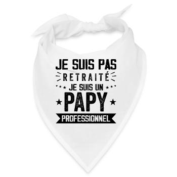 Nicht Retreat Opa Professional Opa Geschenk - Bandana - Weiß - Vorne