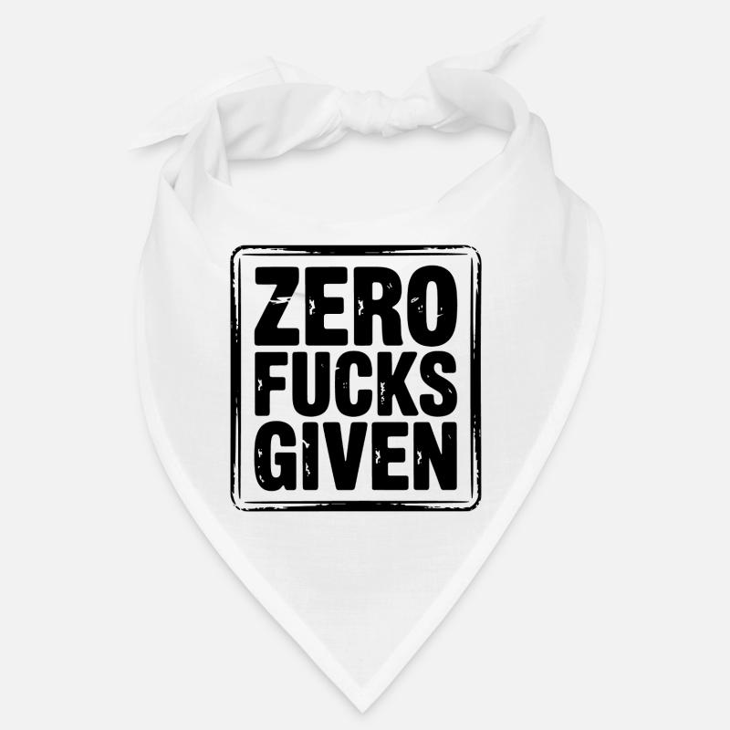 Zero Fucks Given Bold Tee Bandana