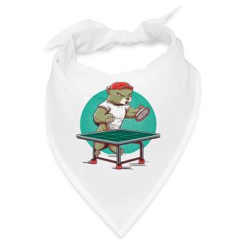 Nerz Tischtennis - Bandana - Weiß - Vorne