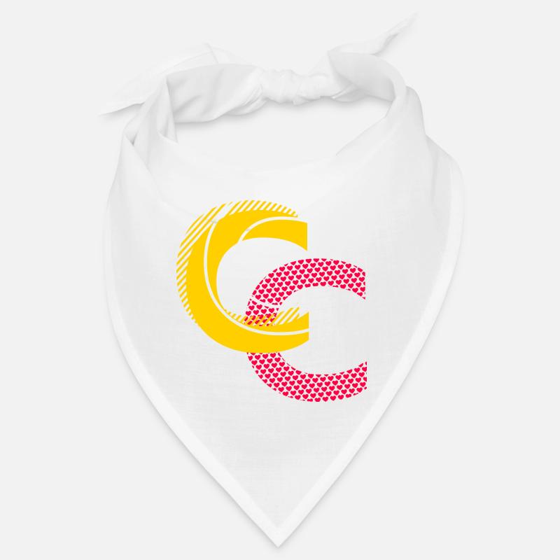 Buchstabe C Geschenk Bandana