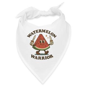 Wassermelonen-Krieger - Bandana - Weiß - Vorne