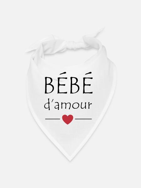 Bébé d'amour - Bandana - blanc - Devant