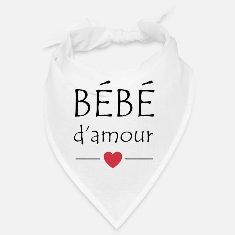 Bébé d'amour - Bandana - blanc