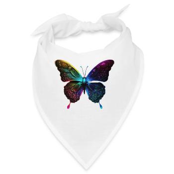 HÜBSCHER SCHMETTERLING - Bandana - Weiß - Vorne
