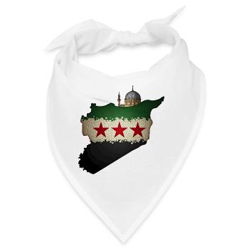 flagge syrien - Freies Syrien Flagge - Bandana - Weiß - Vorne