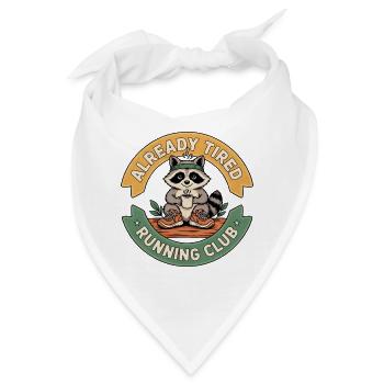 Raccoon Running Club - Bandana - Weiß - Vorne