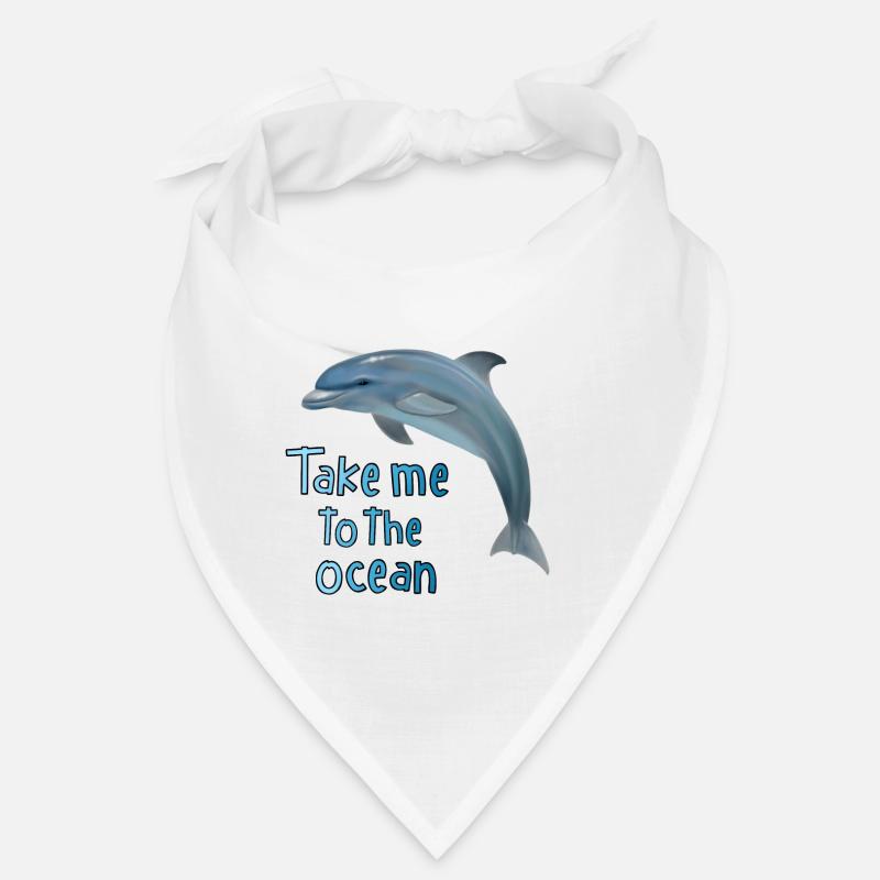 Delfin - Bring mich zum Meer - Bandana - Weiß