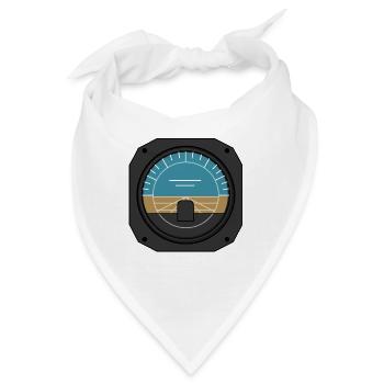 Sportflugzeug Hobby Pilot Instrument Navigation - Bandana - Weiß - Vorne