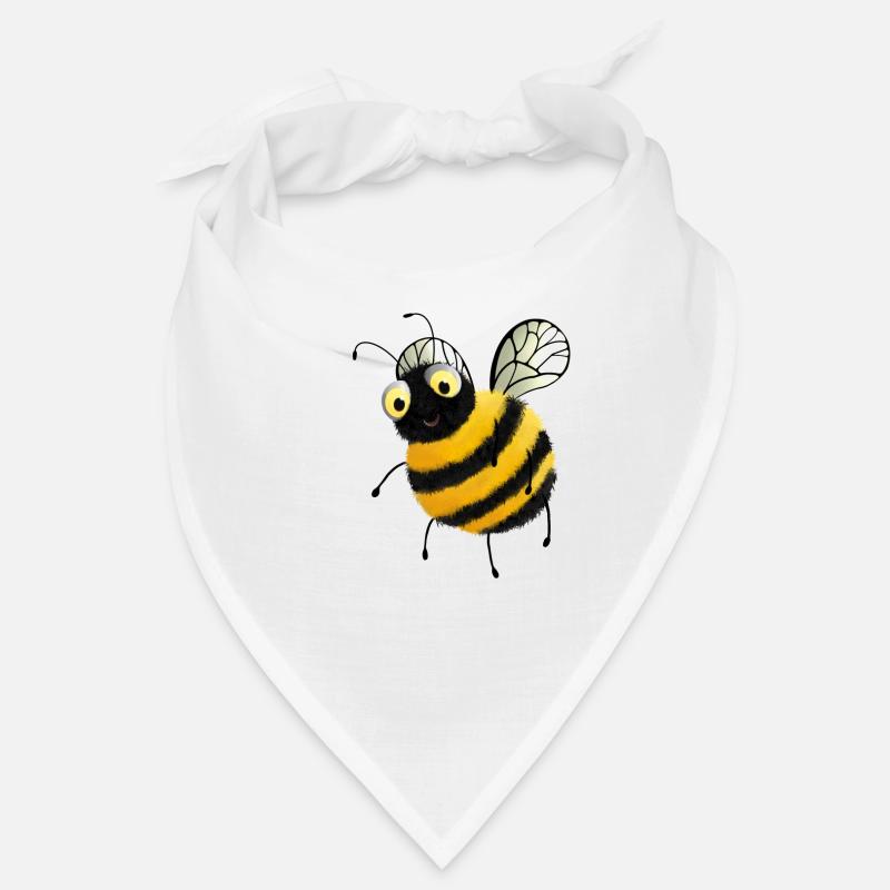 Bienen - Bee Bubmlebee - Bandana - Weiß