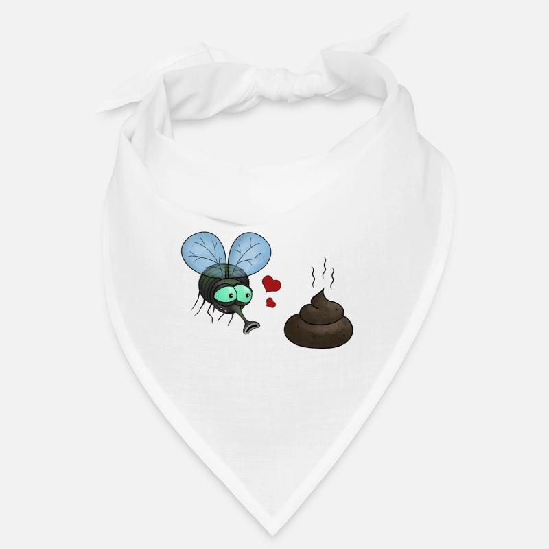 Amour de caca de mouche - Bandana - blanc