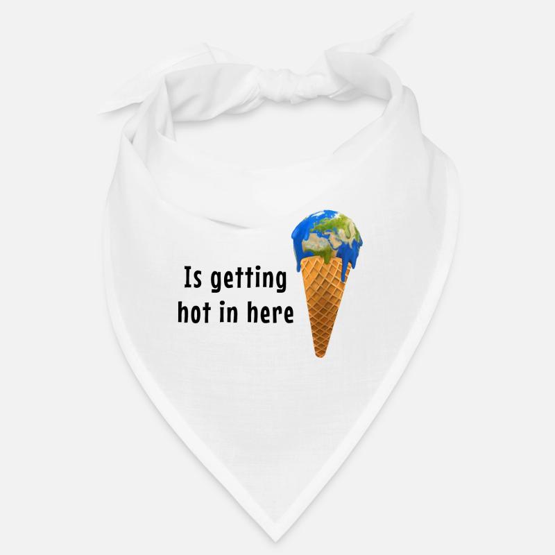 Global Warming Earth Ice cream keep it cool Bandana