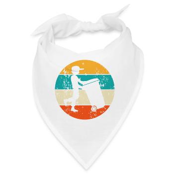Müllmann Mülltonne Müllabfuhr Müllentsorgung - Bandana - Weiß - Vorne