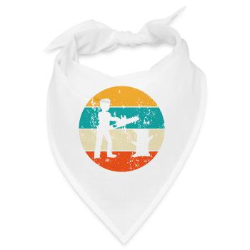 Holzfäller Baumfäller Motorsäge Kettensäge - Bandana - Weiß - Vorne
