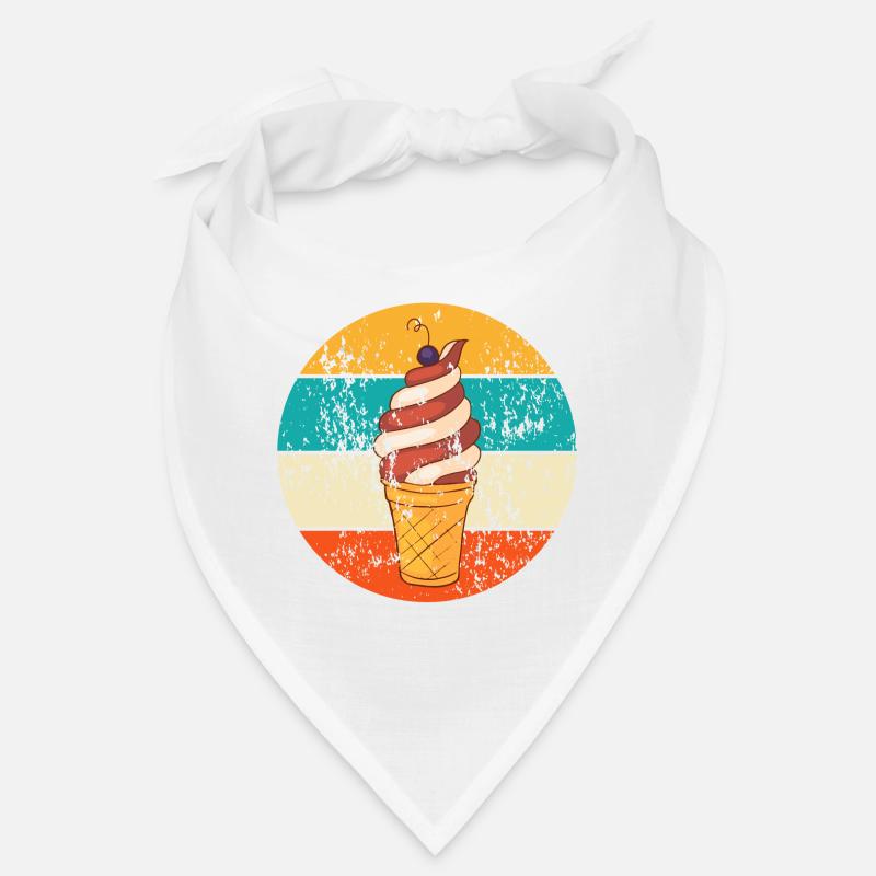 Vintage Retro Softeis Waffeleis Bandana