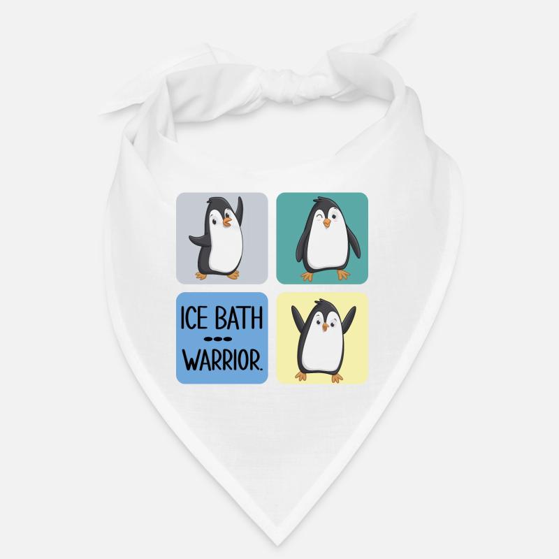 eisbaden kryotherapie eisbad pinguin kneipp - Bandana - Weiß