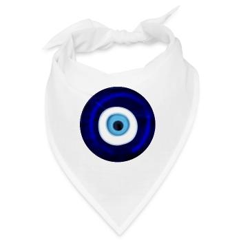 Nazar boncugu - Schutz vor dem bösen Blick - Bandana - Weiß - Vorne