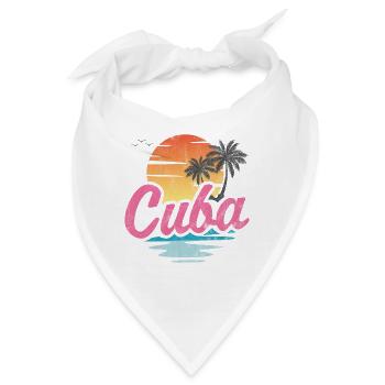Kuba - Bandana - Weiß - Vorne