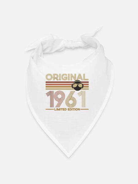 1961 - Bandana Dreieckstuch - Weiß