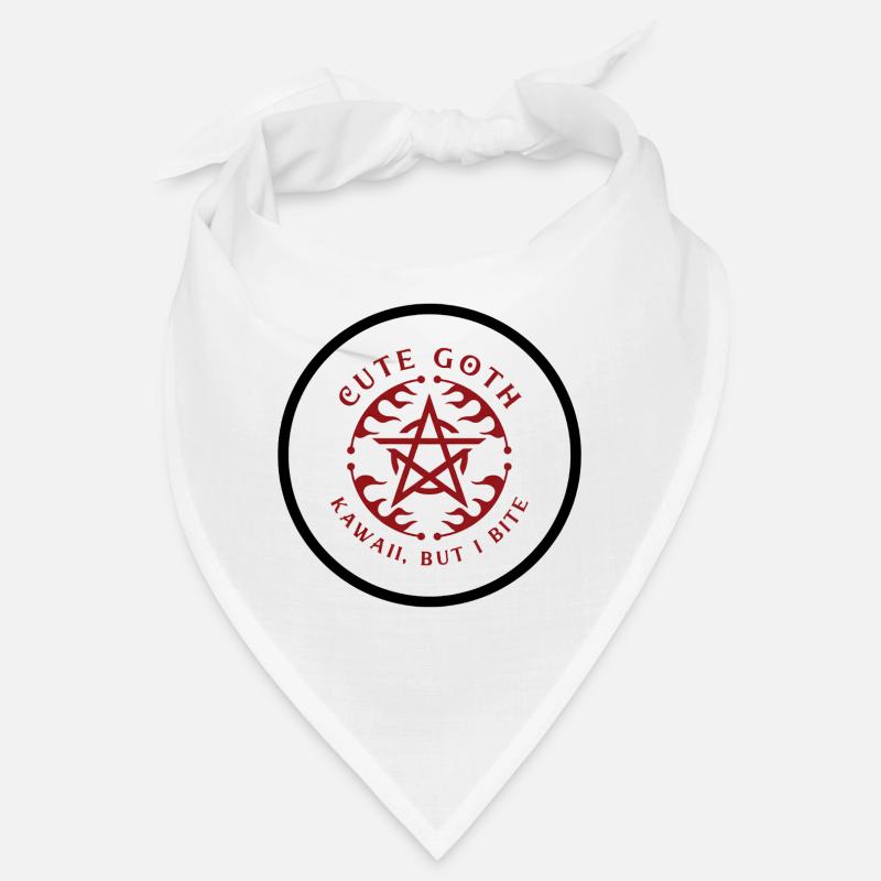 Cute Goth Pentagram Crest Bandana