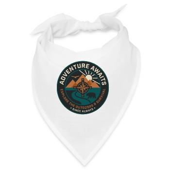 Abenteuer Kompasspfad Patch - Bandana - Weiß - Vorne