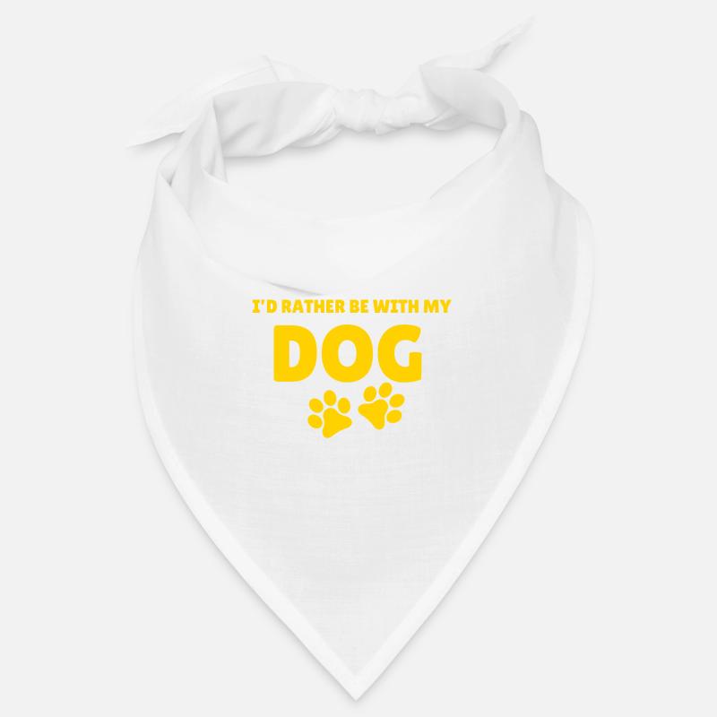 I would rather be with my dog / Hund Bandana