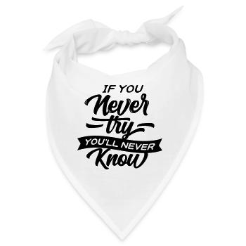 Motivational 08 - Bandana - Weiß - Vorne