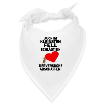 Tierversuche Abschaffen Tierschutz Umweltschutz - Bandana - Weiß - Vorne