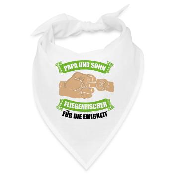 Fliegenfischen Fischen Angeln Angler Fischer - Bandana - Weiß - Vorne
