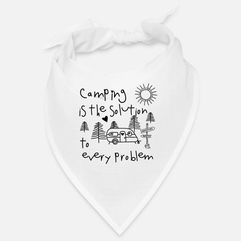 Camping is the solution to every problem Wohnmobil Bandana
