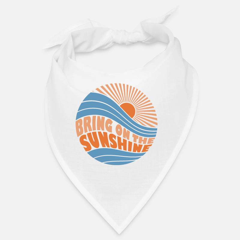Apportez la conception de devis d’été Sunshine - Bandana - blanc