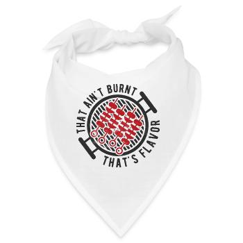 Grillparty Spruch Zum Grillen Grill - Bandana - Weiß - Vorne