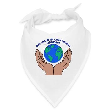 Save the World - Bandana - Weiß - Vorne