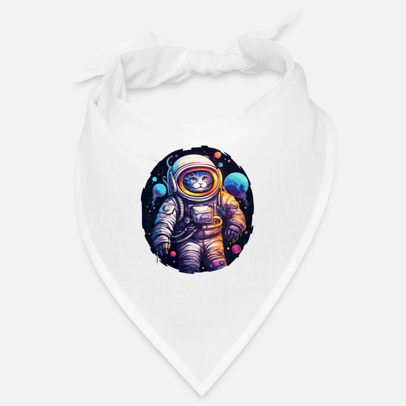 Cat Space Astronaut Universe Bandana