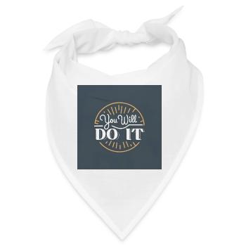 du wirst es tun - Bandana - Weiß - Vorne