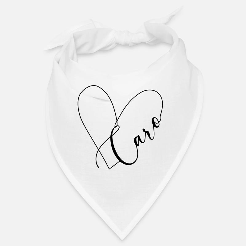 Caro Nom Ligne de coeur Bandana