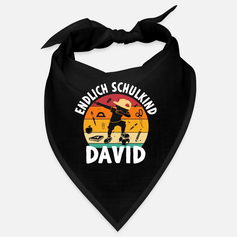 Endlich Schulkind David Dabbing Schüler Bandana