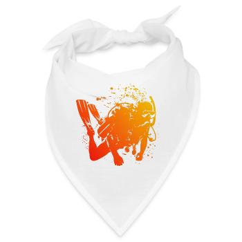 Diver Scuba Tauchen Scuba Diver Tauchen - Bandana - Weiß - Vorne