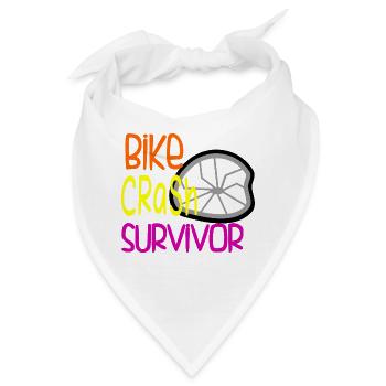 Bike Crash Survivor Humor Mountainbiken Lustig - Bandana - Weiß - Vorne