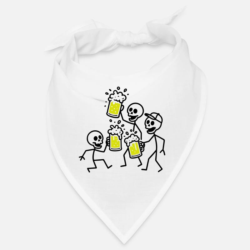 Bier Team Skelett Bandana