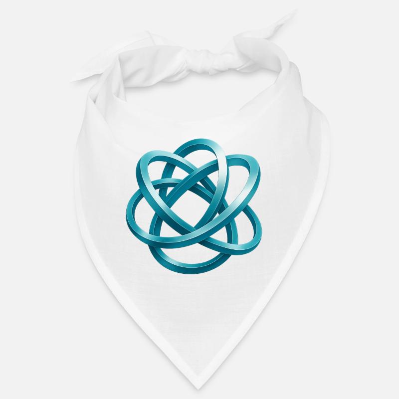 Blue braided knot design Bandana