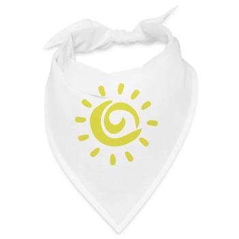 Sonne - Bandana - Weiß - Vorne