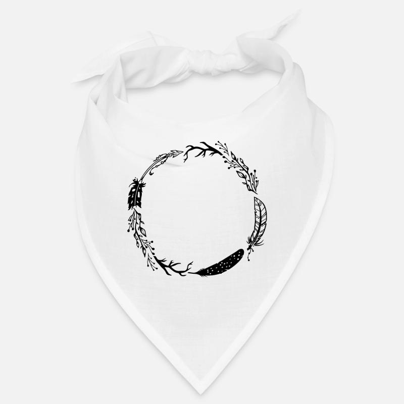 Circle feathers to design yourself Bandana