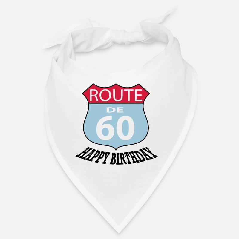 Anniversaire Anniversaire Route 60 - Bandana - blanc