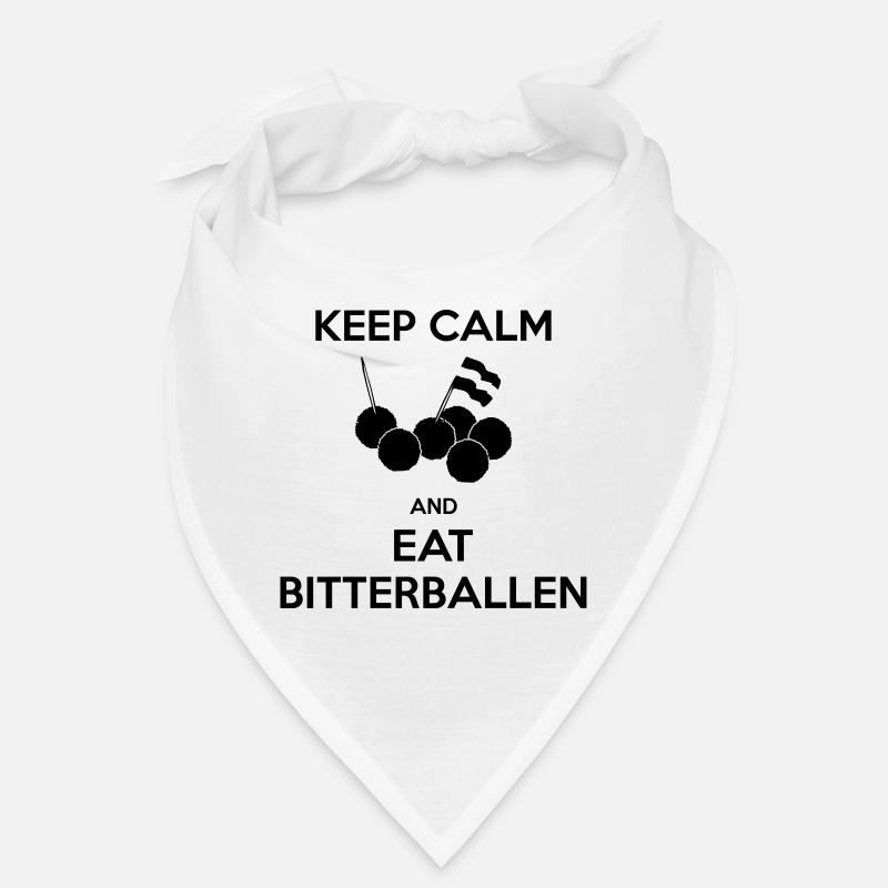 KEEP CALM und essen Bitterballen Multi Color Vector Bandana
