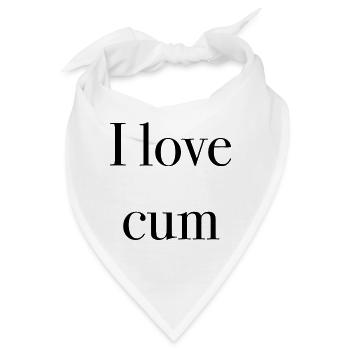 cum gay couple sperma - Bandana - Weiß - Vorne