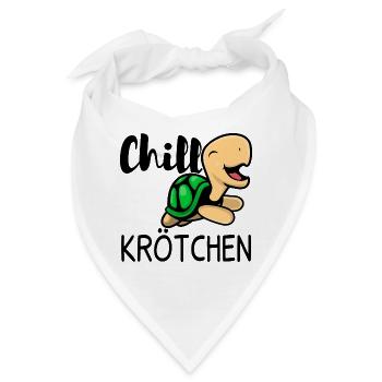Schildkröte Faul Faulenzer - Bandana - Weiß - Vorne