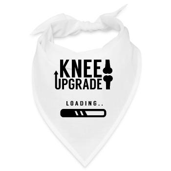 Aufrüstung Des Knies Genesung OP Operation Knie - Bandana - Weiß - Vorne