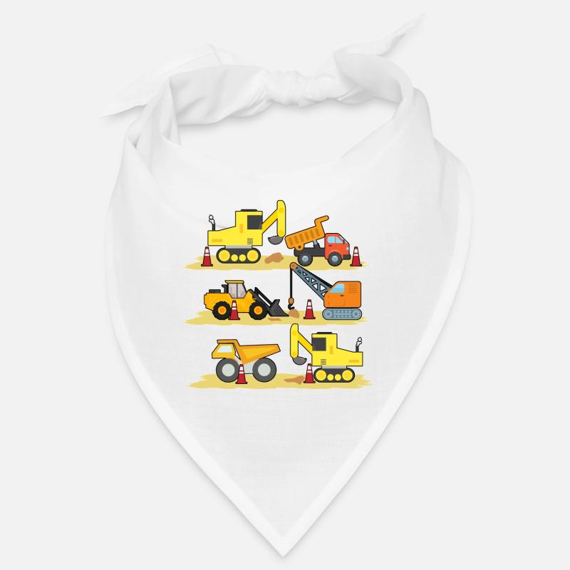 Excavator Construction Site Construction Worker Construction Truck I Gift Bandana