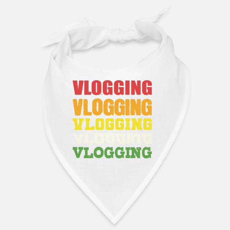 VLogging Vlogging Vlogging. Food Vlogger Geschenk Bandana